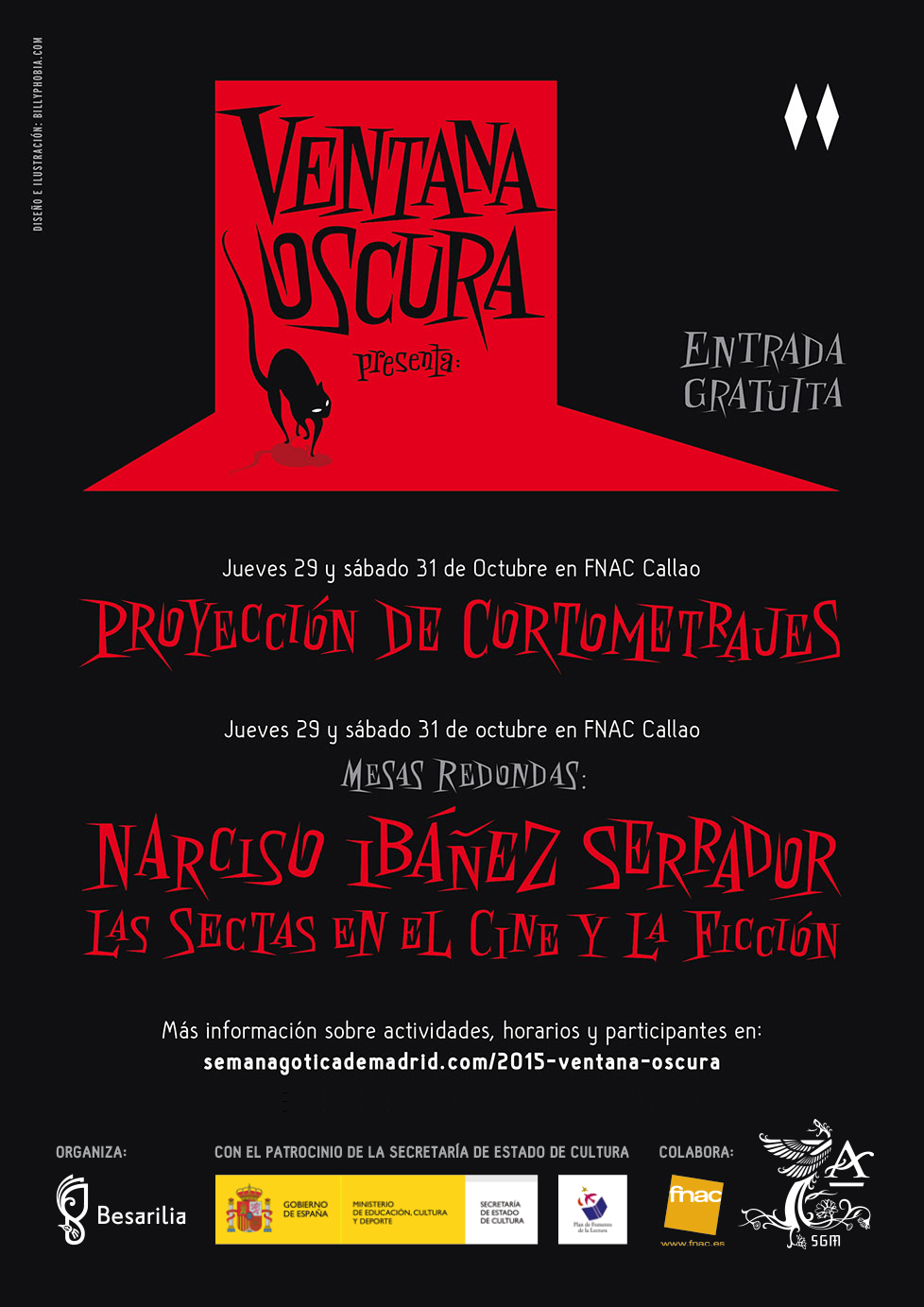 VII Edición de la Ventana Oscura. Muestra de cortometrajes de la Semana Gótica de Madrid